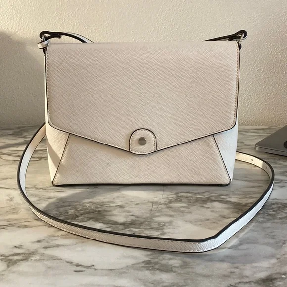 Kelly and Katie White Crossbody